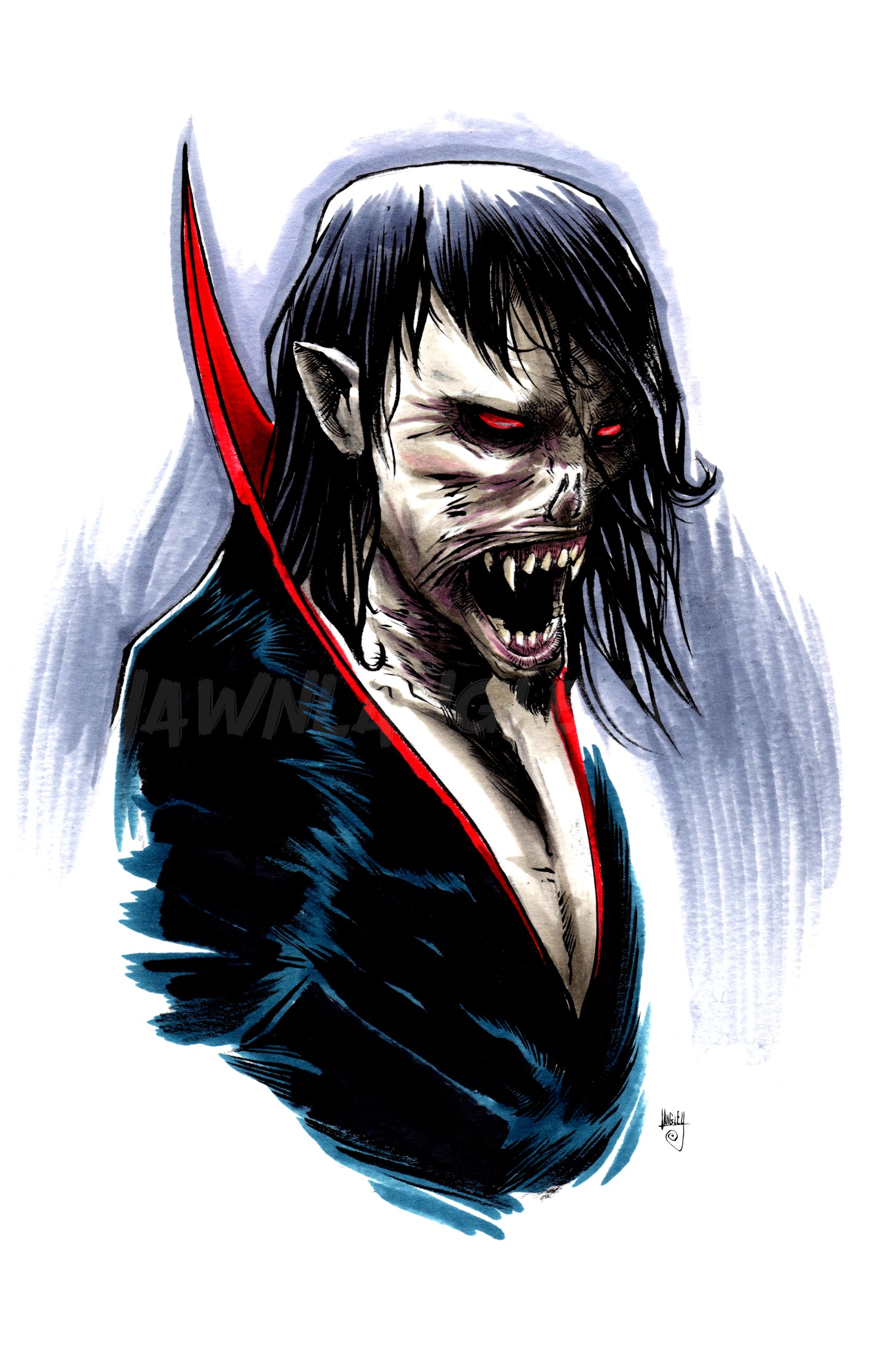 Morbius 11x17" SIGNED Marvel Comics Fanart Poster Print