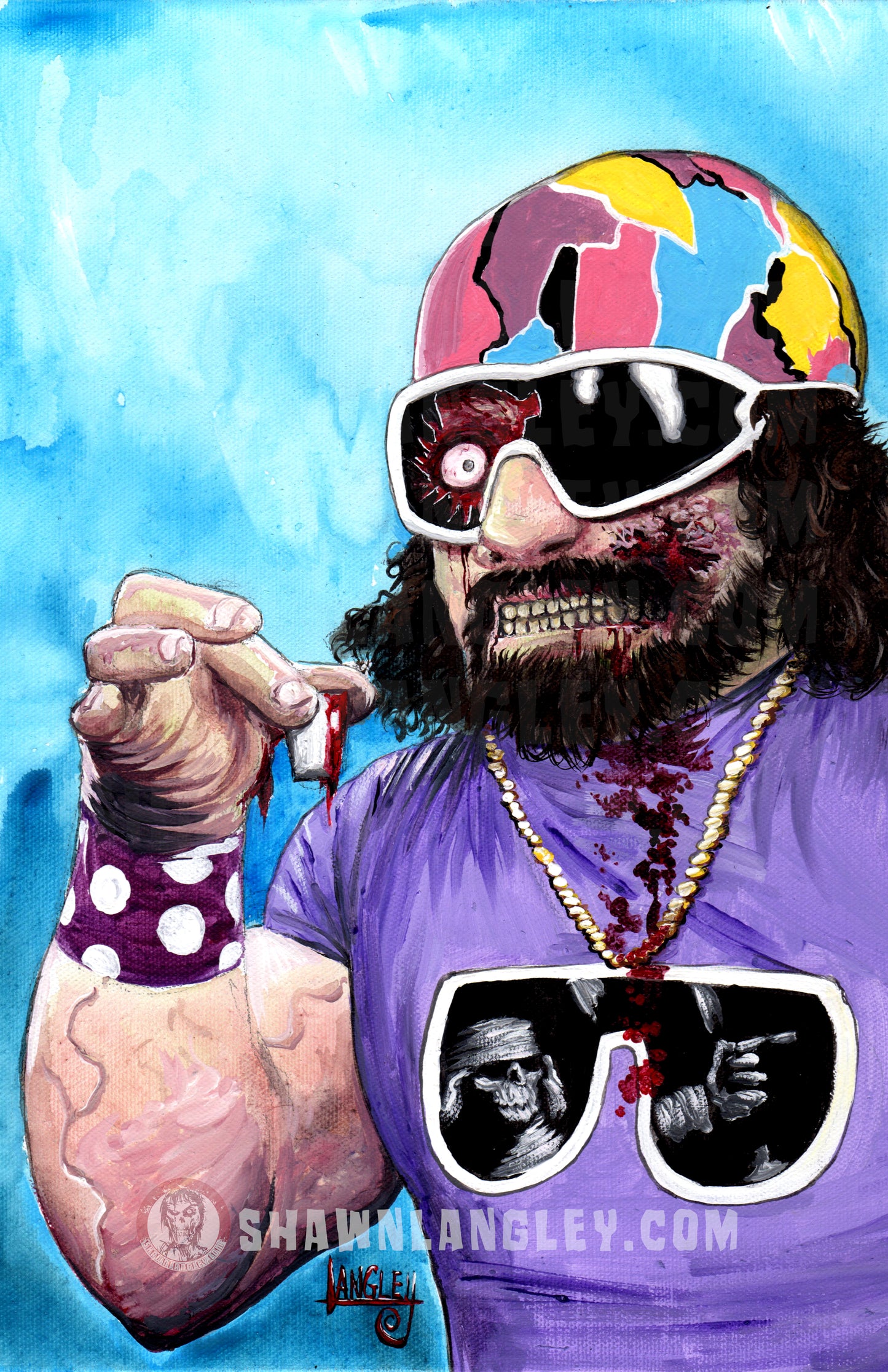 Macho Mangler 11x17" SIGNED Horror Parody Poster Print