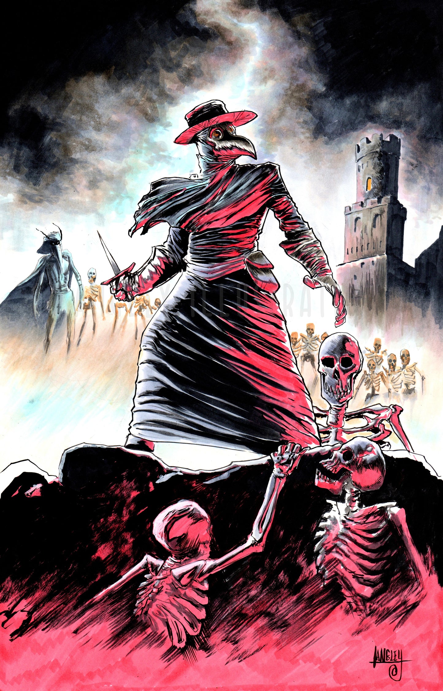 Plague Doktor Cover Art 11x17" SIGNED Poster Print