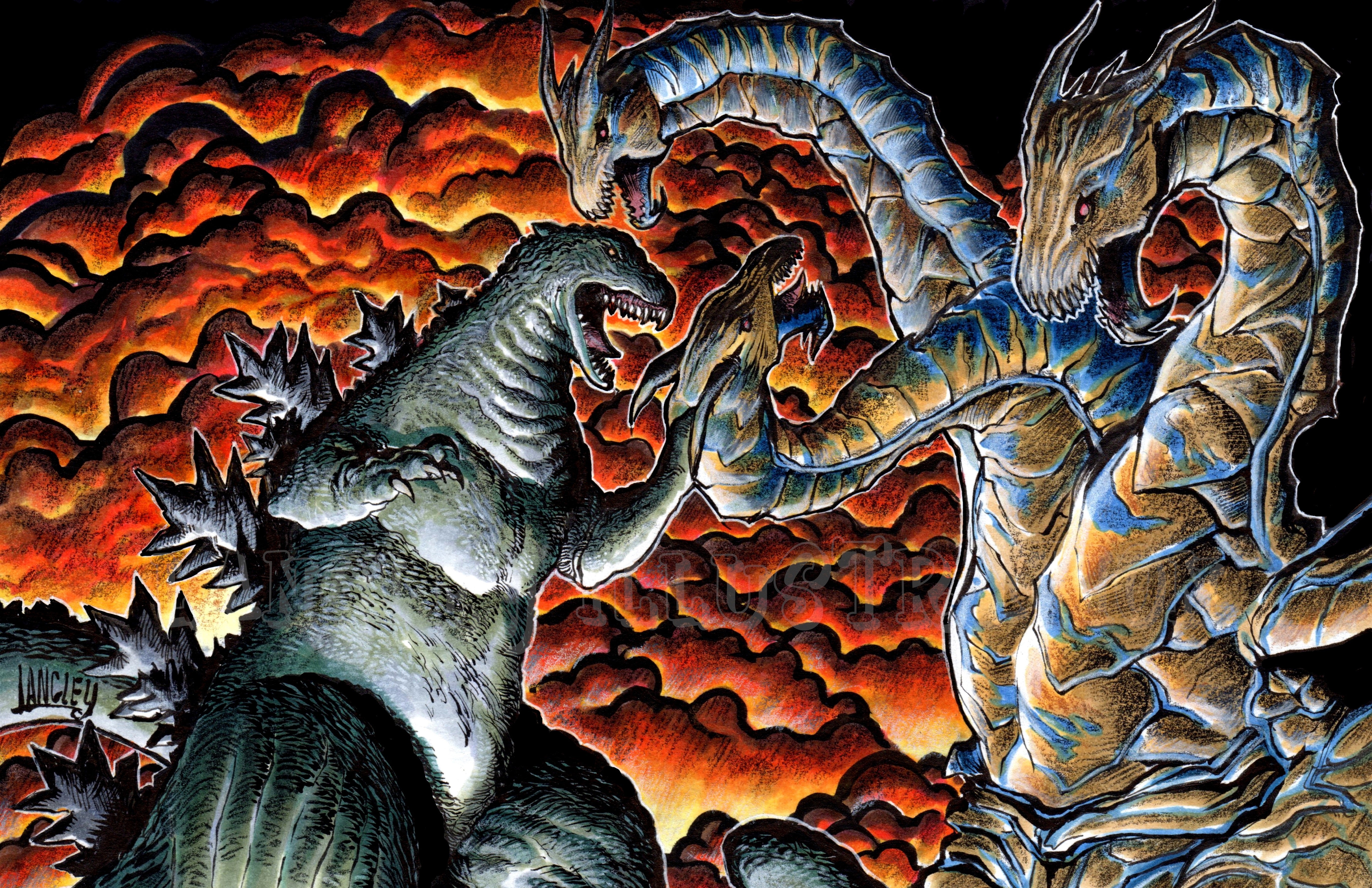 Godzilla Earth 11x17 Print 