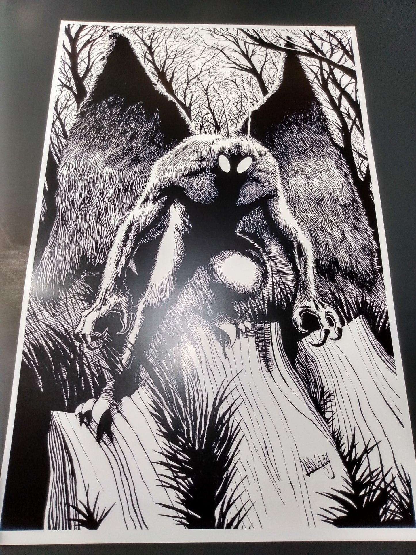 Mothman 11x17" SIGNED Poster/Print