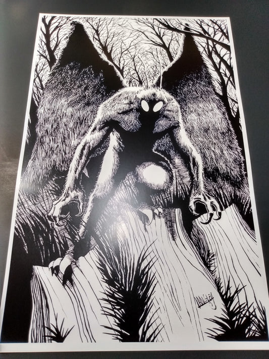 * Mothman 11x17" SIGNED Poster/Print