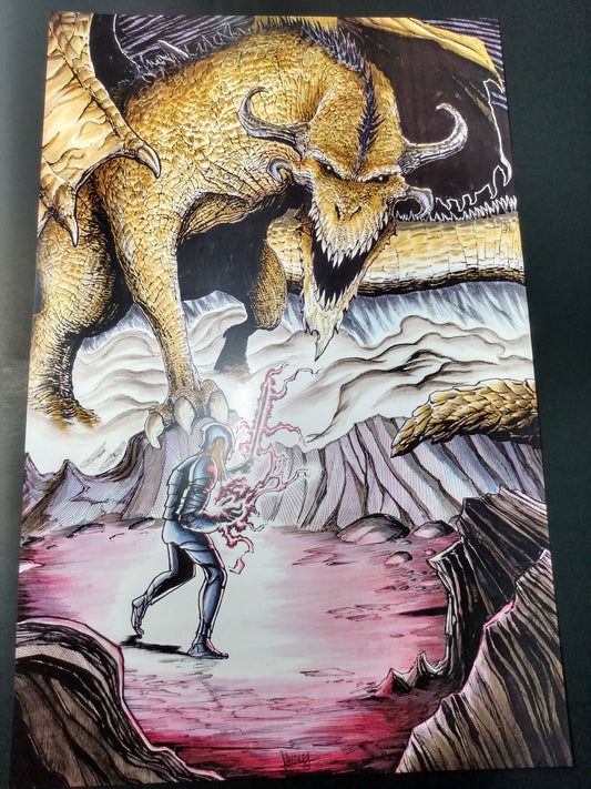 A Knight's Fate" 11x17 SIGNED Fantasy Poster Print