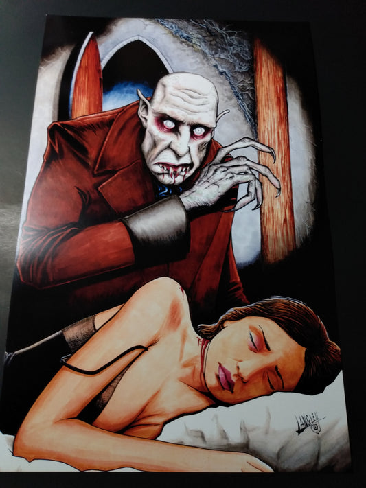 Nosferatu 11x17" SIGNED Horror Poster Print