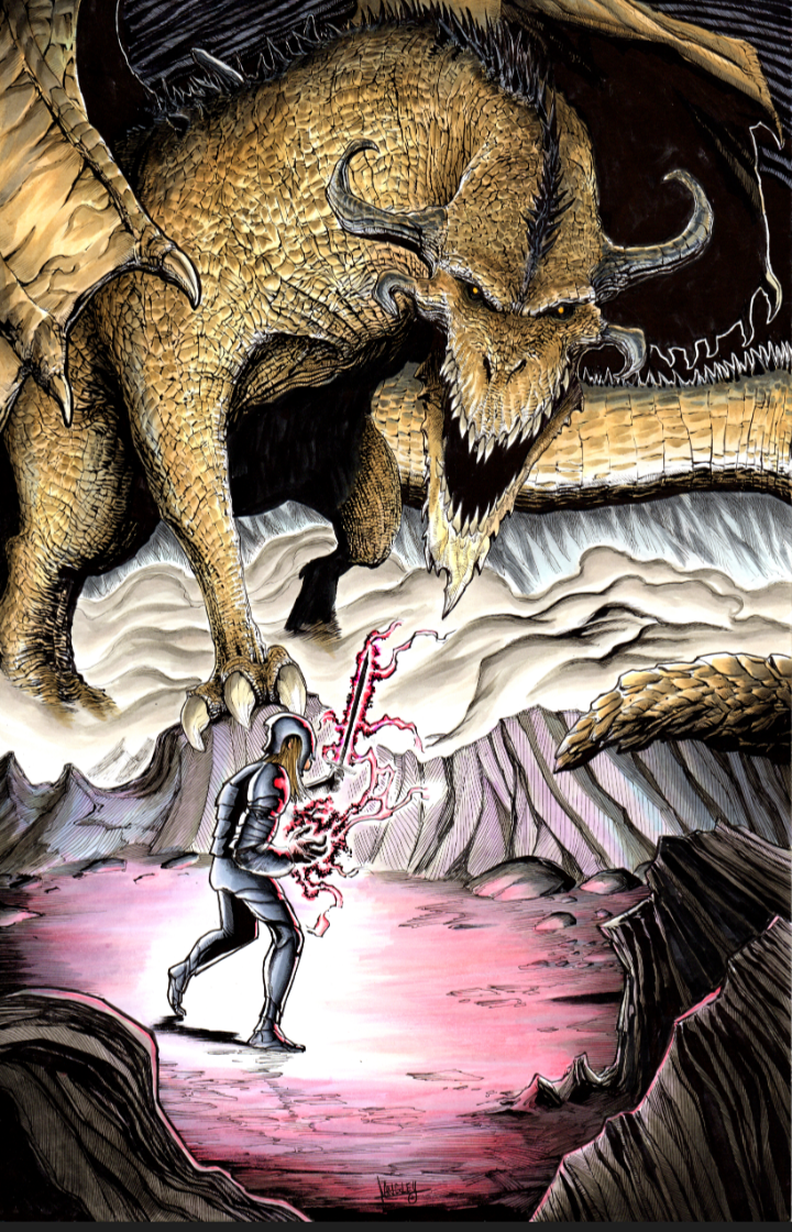 A Knight's Fate" 11x17 SIGNED Fantasy Poster Print