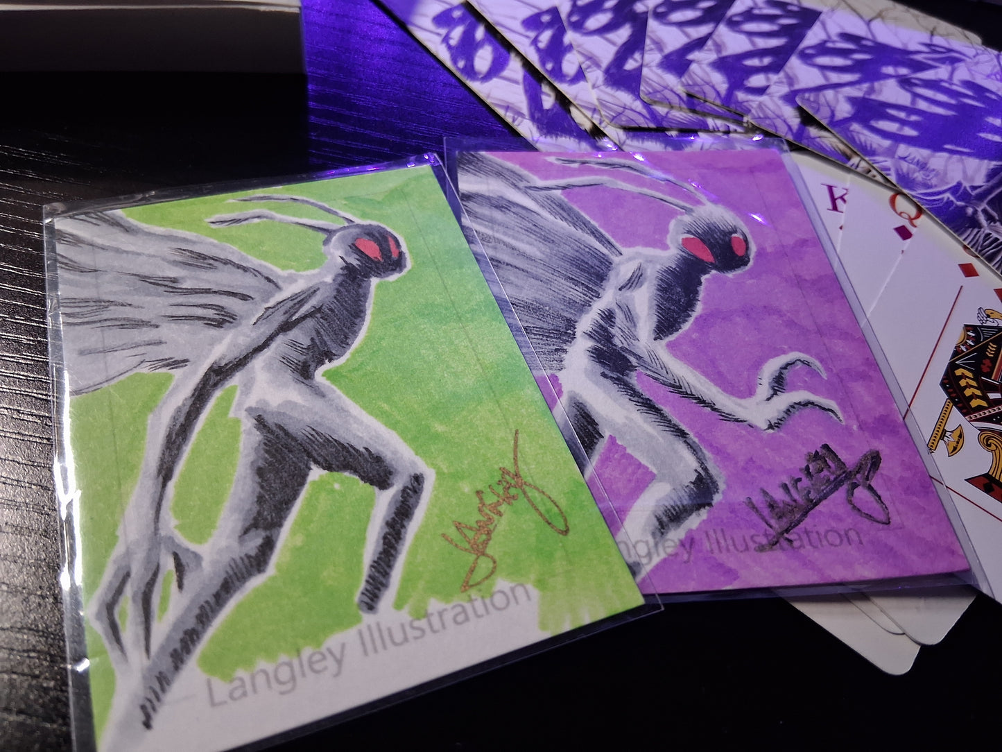 * Mothman playing cards! Free autographed card!