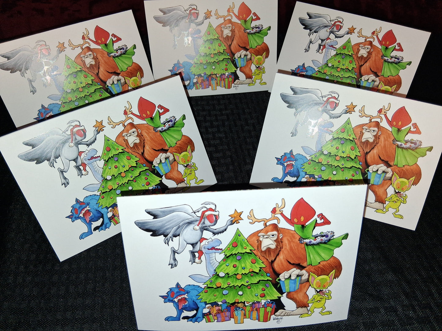 * Cryptid Christmas Holiday Greeting Cards!