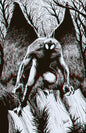 * 3D Mothman 11x17" SIGNED Poster/Print