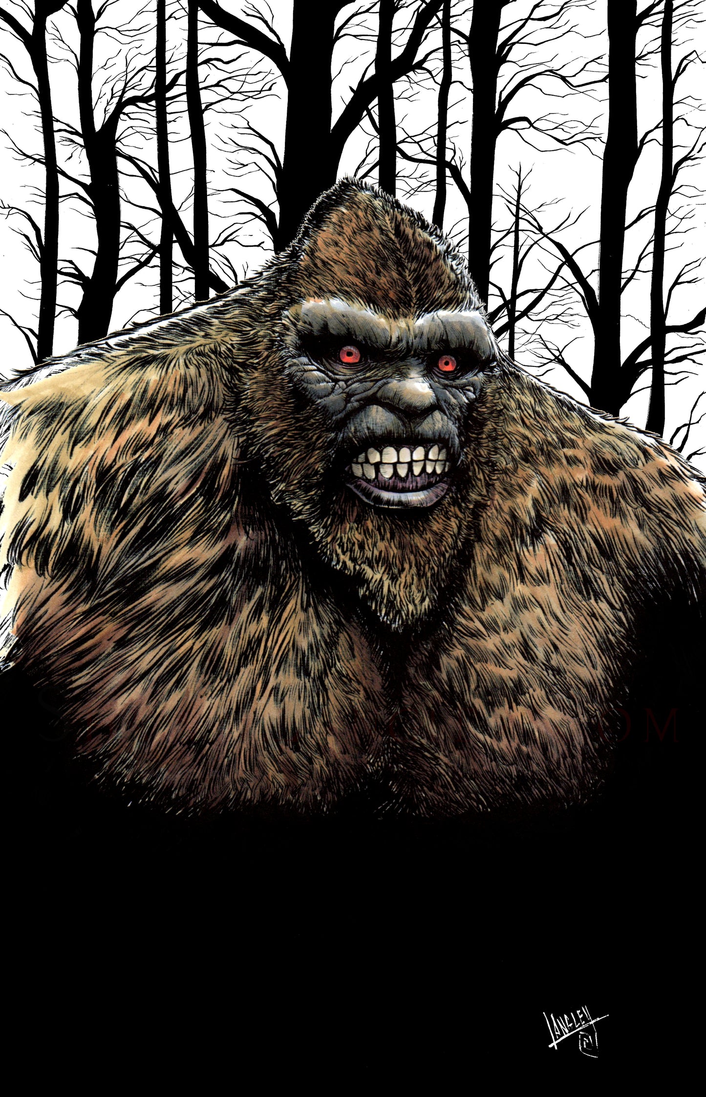 Bigfoot Color 11x17" SIGNED Poster/Print