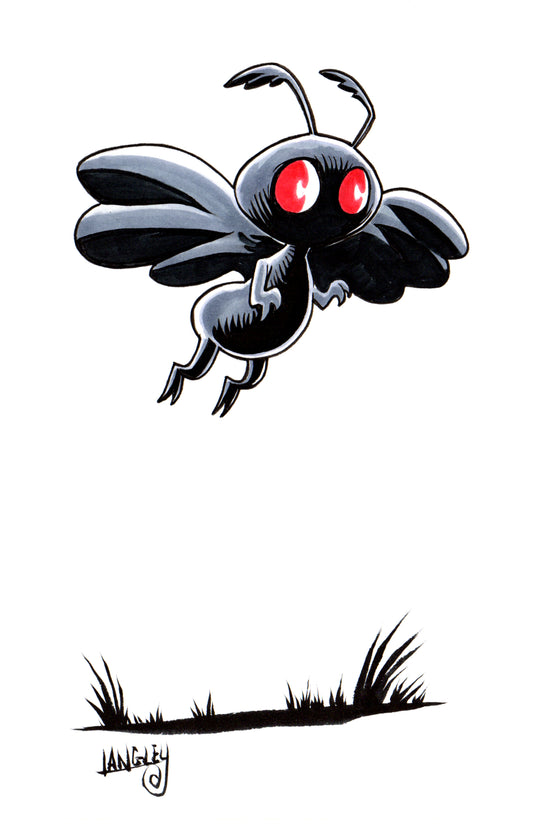 Chibi Mothman 11x17" SIGNED Poster/Print