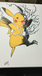 Pikachu Venom Mashup, 9x12" ORIGINAL Artwork