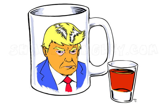 "Mugshot" 11x17" SIGNED Trump Parody Political humor Poster/Print