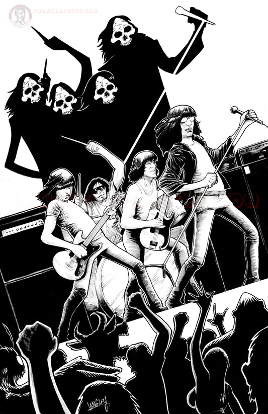 The Ramones 11x17" SIGNED Musician Poster Print