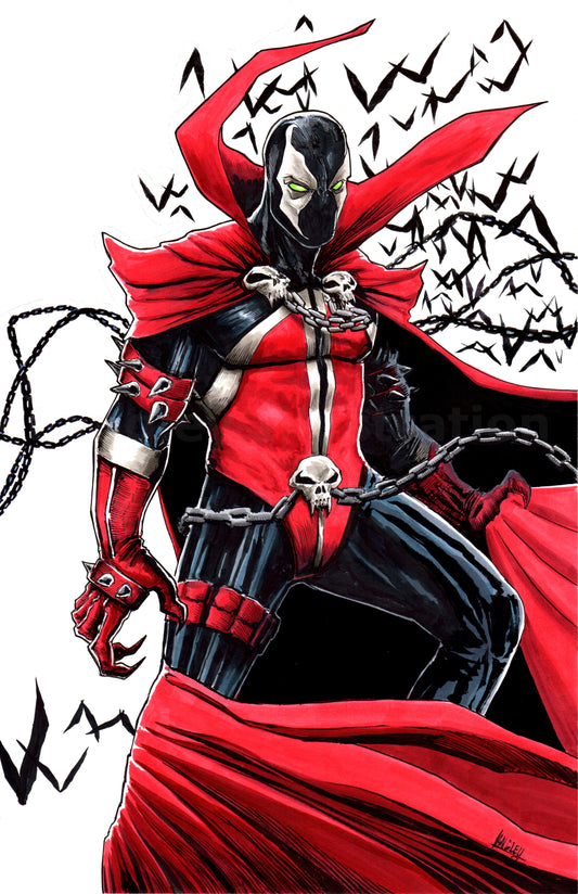 Spawn SIGNED 11x17" print Horror/ Comic Art