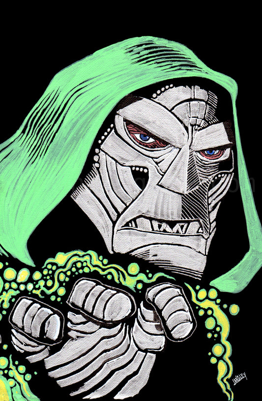 Doctor Doom Painting Style 11x17" SIGNED Marvel Comics Poster Print