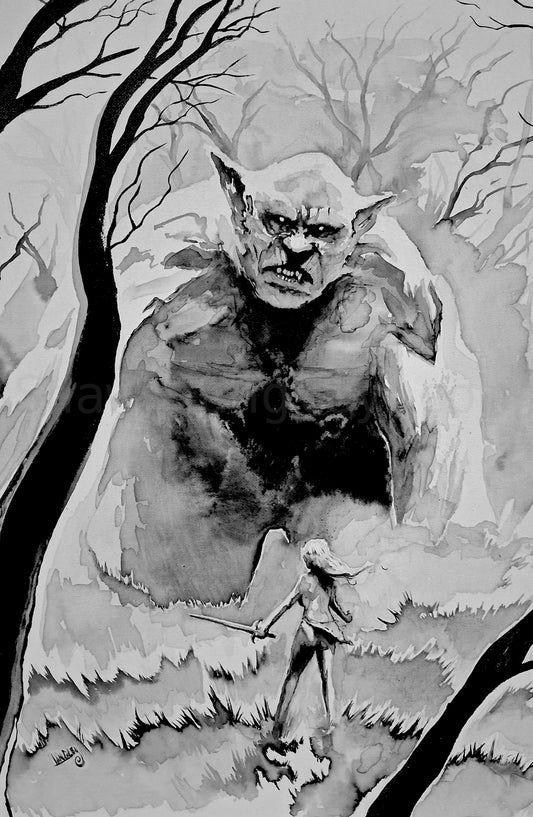 Into the Forest 11x17" SIGNED Fantasy Art Poster/Print