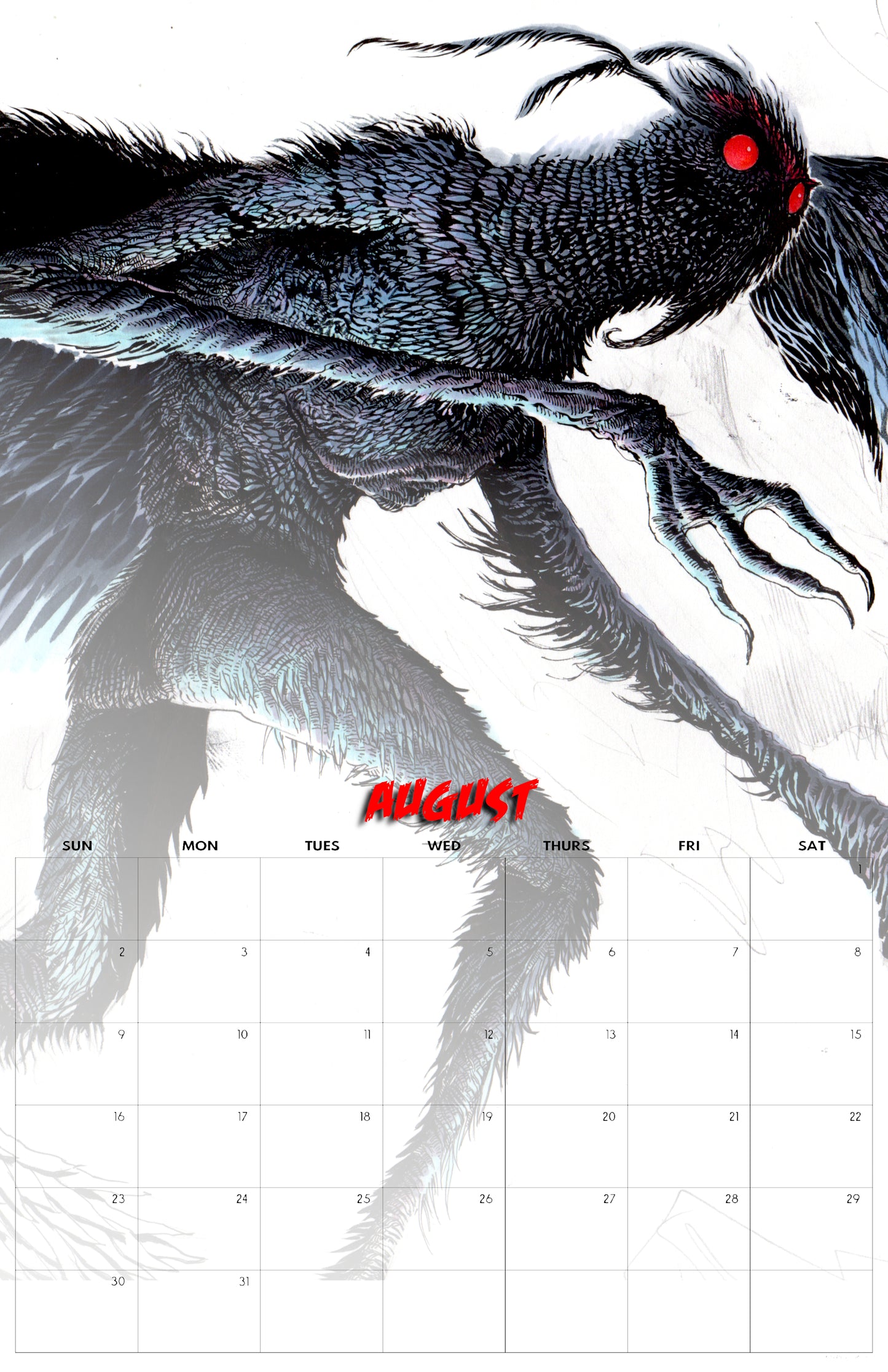 * 2026 Official SIGNED Cryptid Calendar- Langley Illustration