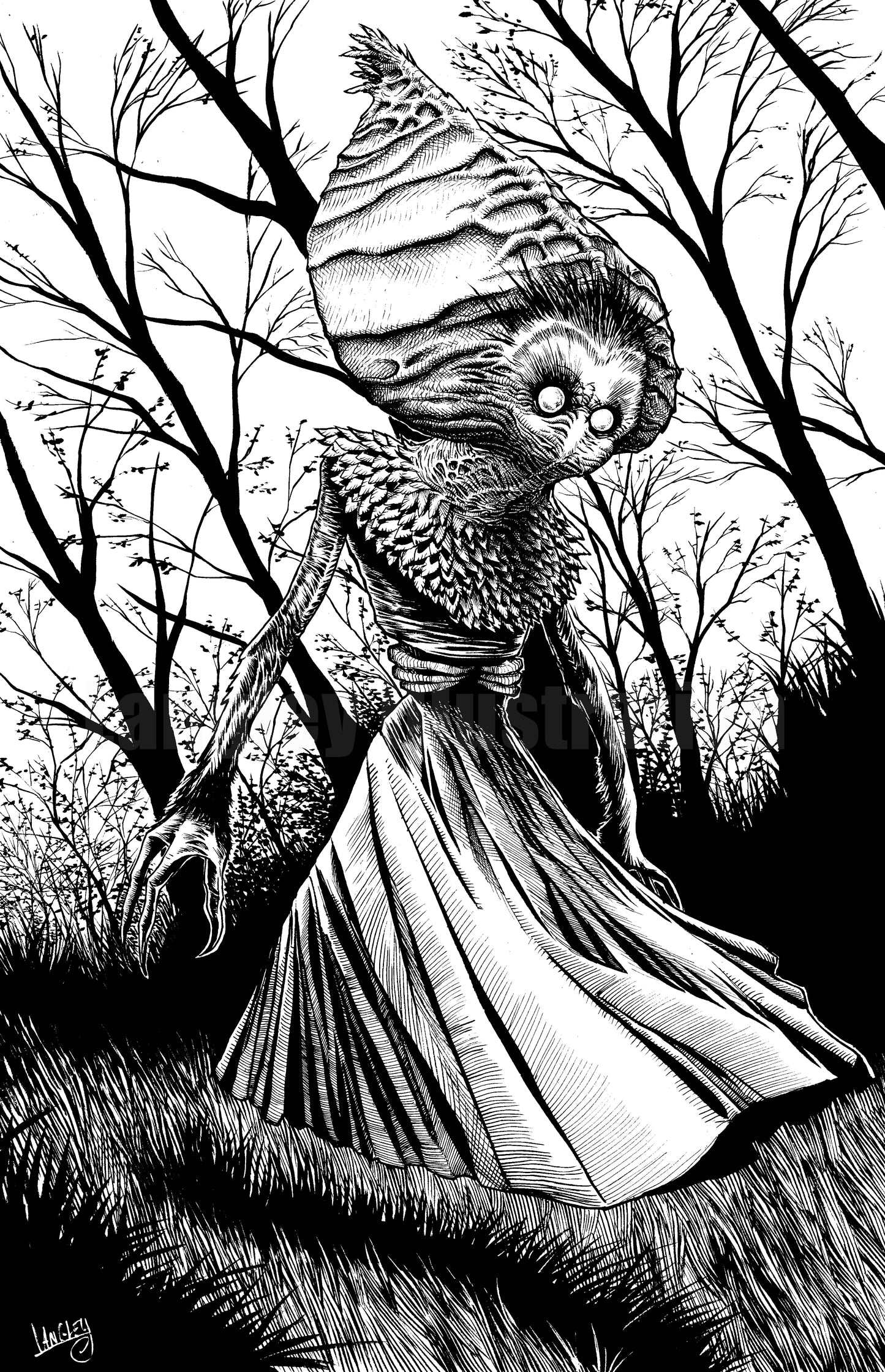 Flatwoods Monster 11x17" SIGNED Poster/Print