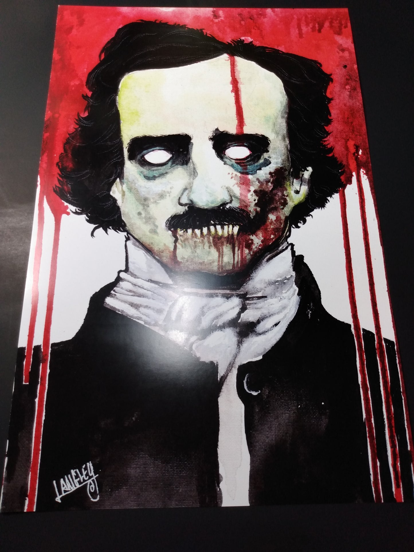 Deadgar Allan Poe 11x17" SIGNED Horror Poster Print