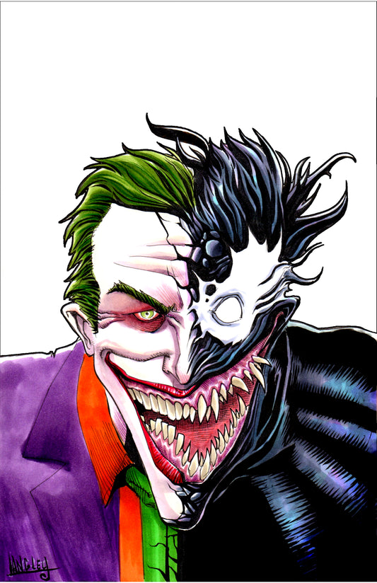 Venom Joker 11x17" SIGNED Comic Art Poster Print