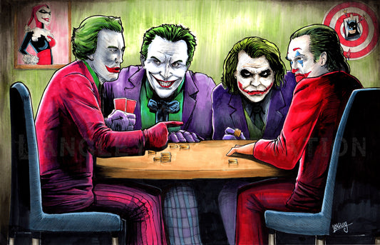 Joker Poker 11x17" SIGNED DC Comics Poster Print