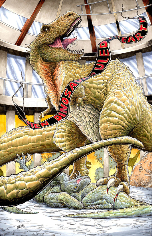 Dinosaurs Rule! 11x17" SIGNED T-Rex Poster Print