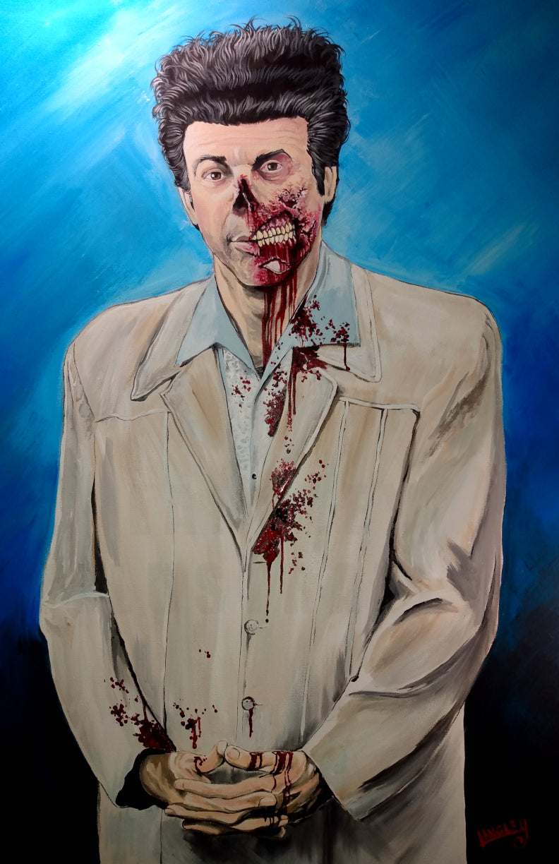 Zombie Kramer 11x17" SIGNED Horror Parody Poster Print