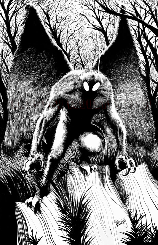 * Mothman 11x17" SIGNED Poster/Print