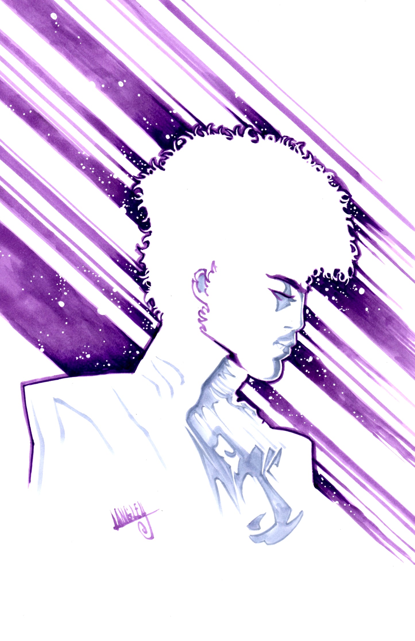 Purple 11x17" SIGNED Musician Poster Print