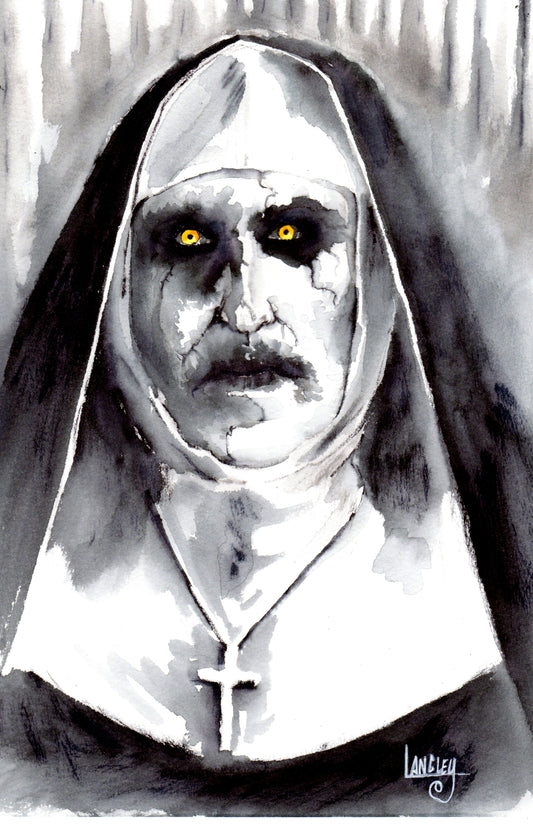 Valak the Nun SIGNED 11x17 Print Horror Artwork The Conjuring 2