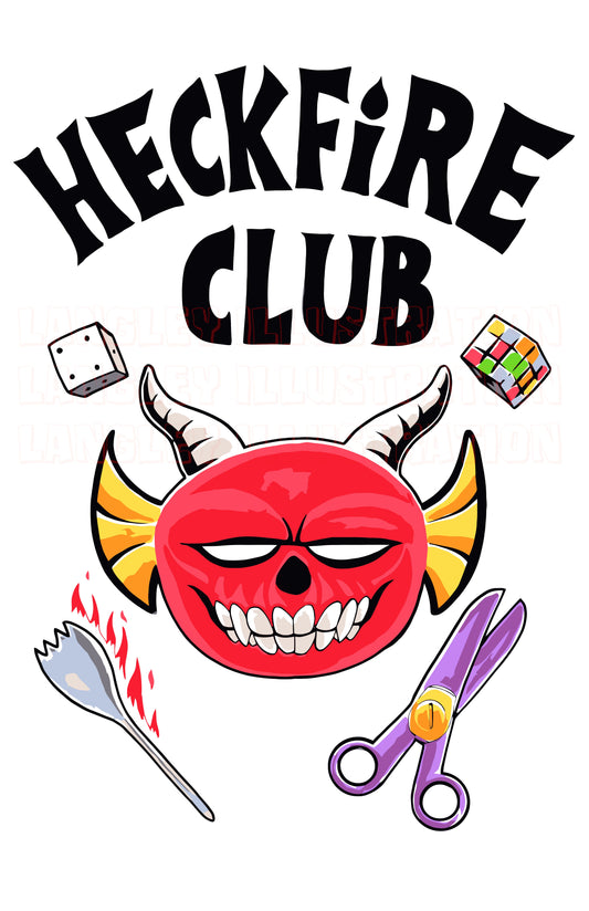 The Heckfire Club 11x17" SIGNED Poster Parody Print