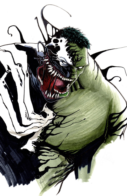 Venom Hulk 11x17" SIGNED Comic Art Poster Print