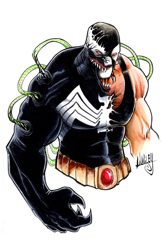 Venom Bane 11x17" SIGNED Comic Art Poster Print