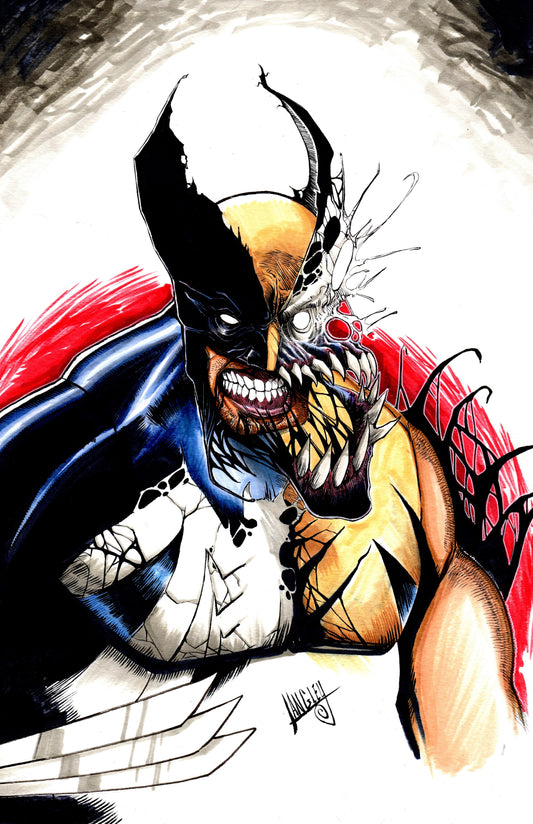 Wolverine Venom 11x17" SIGNED Comic Art Poster Print