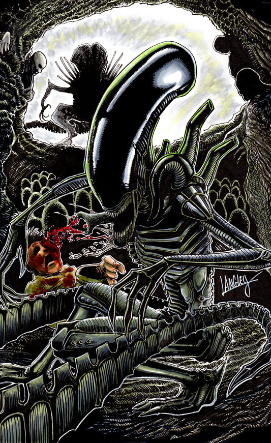 Xenomorph Aliens 11x17" SIGNED Poster Print